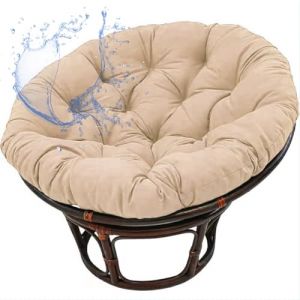 Coussin Rond Imperm&eacute;Able Pour Chaises Suspendues Coussin Exterieur Oeuf Suspendu Confortable Coussin De Rechange Pour Chaise &agrave; Panier Suspendu Fauteuil Rotin Papasan Salon Jardin,No13,120&times;120cm (LIUHONGLIANG, neuf)