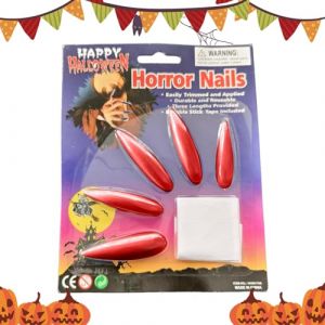 Goth Klebe-N&auml;gel | 10 pi&egrave;ces de clous d'art rampant | Gothique Fingernail Decoration Masquerade Costume Party Ghost House Halloween Festival Cosplay Festival Cladding Accessoires (spraiy, neuf)