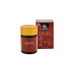Ginseng Rouge & Gingembre Coréen - Extrait concentré 50 g - Énergie, digestion, immunité - Ginseng titré 10 mg/g - Cure 30 jours - Cuillère incluse (Ginseng Premium, neuf)