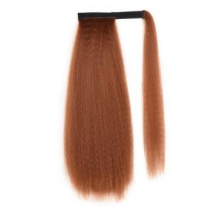 Queue de cheval, Perruque queue de cheval lisse moustaches de ma&iuml;s queue de cheval duveteuse Extension de queue de cheval(Dark brown) (birene, neuf)