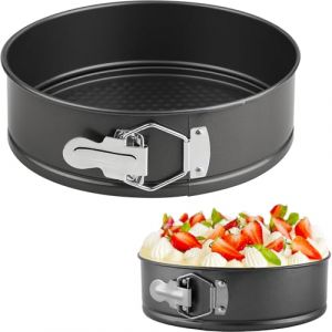 Moule &agrave; Charni&egrave;re,23 cm Moule &agrave; G&agrave;teau Rond,Moule a Charlotte,Cercle a Patisserie,Moule Gateau avec Fond Amovible,Moule a Cake,pour les g&acirc;teaux,pizzas et cr&ecirc;pes (9 inch) (CTCEHL, neuf)