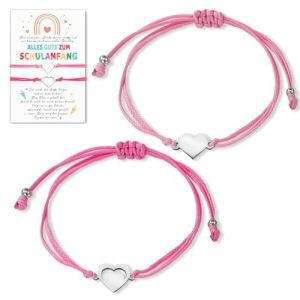 2 Bracelet enfin écolier fille écolière 2025 cadeau de rentrée des classes pour fille sac d'école cadeaux de rentrée scolaire pour filles garçons (OGEEH, neuf)