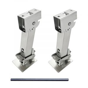 2 PCS Cric Stabilisateur,Cric Stabilisateur de Camping-Car,Support de 650 LB, capacité de Levage de 1000 LB,Stabilisateurs Télescopiques de 12 à 18 Pouces, vérins stabilisateurs à Ciseaux Robustes (sihuiouzhou, neuf)