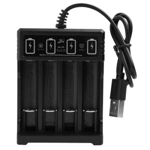 4 Slots Chargeur Piles Rechargeable Charge Rapide, Chargeur Universel de Piles, Chargeur de Piles Intelligent avec Ecran LCD, pour 1,2V AA AAA Ni-Mh/Ni-CD Rechargeable avec Port USB (DAOLIANGKEJI, neuf)