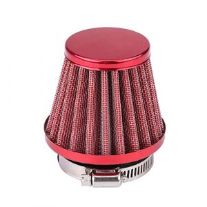 ETOPARS Rouge Filtre &agrave; Air de Moto Universel Kit de Filtre d'admission d'air pour Moto 52mm 53mm 54mm Clamp Induction Carburateur Filtre d'entr&eacute;e d'air Kit (Etocars, neuf)