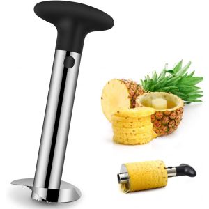 Coupe-Ananas, Outil pour Éplucher l’Ananas et en Retirer le Cœur, en Acier Inoxydable, Outil de Cuisine Facile à Utiliser (chunwenyuan, neuf)