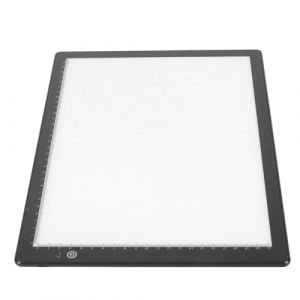 ASHATA Caisson lumineux pour visionneuse de diapositives pour num&eacute;riser d'anciens films n&eacute;gatifs de diapositives, scanner &agrave; caisson lumineux ultra fin avec 3 LED, luminosit&eacute; r&eacute;glable, aliment&eacute; par USB (Richer-R123, neuf)