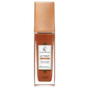 La Provençale - Le Fond de Teint Soin Lumière - 97% d'ingrédients d'origine naturelle - Couvrance Moyenne - Tous Types de Peaux - À l'Huile d'Olive Bio AOP Provence - Teinte : 50 Brun - 30 ml (NWMAN, neuf)