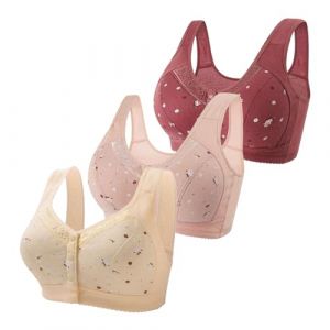 Soutien Gorge Ouvert Devant sans Armature Brassi&egrave;re Sport Ouverture Devant Soft BH Soutien-Gorge Femme Soutien Gorge Pas Cher Brassi&egrave;res Fitness Yoga Sleep Lingerie (sampleus, neuf)