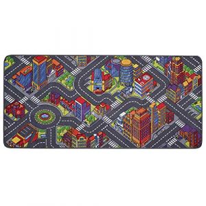 Primaflor - Ideen in Textil Tapis de Jeux - Tapis Route - Tapis Circuit Voiture - Tapis Enfant de Haute Qualit&eacute; (95 x 200 cm, Big City) (primaflor-de, neuf)