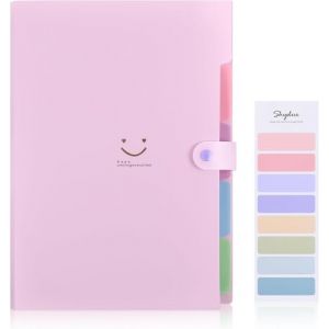 SKYDUE Trieur, Trieur Document, Pochette Trieur Avec Étiquettes, Classeur Trieur 5 Compartiments, Range Document Trieur A4, Trilleur Pour Bureau, Scolaire (lilas) (SKYDUE-EU, neuf)