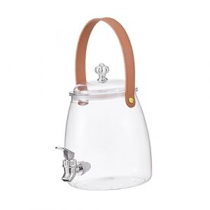 Distributeur de Boissons avec Robinet, Distributeur de Boissons pour Réfrigérateur, Carafe à Eau pour Réfrigérateur avec Filtrage, Distributeur de Jus D'eau de Grande Capacité pour Le, 3L (Grand Plaisir 360, neuf)