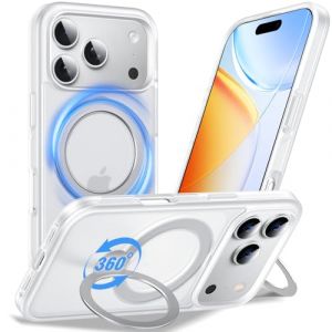Anqrp Coque pour iPhone 17 Pro Max avec Boutons en Alliage d'aluminium, Coque de Protection Transparente Mate en Silicone Souple Mince Anti-Rayures pour iPhone 17 Pro Max, Brume Mate Blanc (DAQIAN NETWORK, neuf)