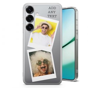 AMAZING Housse Personnalis&eacute;e pour Samsung Galaxy A36 5G - Coque Souple en TPU - Concevez Votre Coque avec Images, Photos, Texte - 2 Photos Style Polaroid (PrintAmazing, neuf)