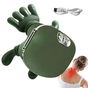 Masseur Dos Et Cervicales, Masseur De Cou Cervical &Eacute;paules, Appareil De Massage Dos Cervicales Et Cou Avec 3 Modes Massage Et 2 Niveaux Chauffage, &Eacute;lectrique Chauffant Main Humaine Massante Nuque (Grtongyt, neuf)