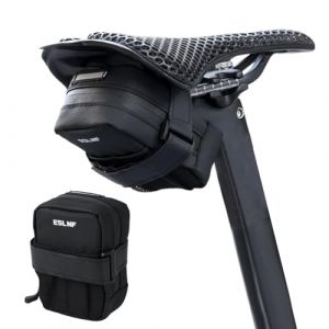 Fyfjur Mini Sacoche Velo de Route étanche, Compacte et Portable Sacoche de Selle Vélo de Montagne avec Poche en Filet pour Vélo de Route VTT Pliant (11x8x4cm) (Wenzong, neuf)