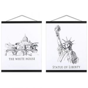 Ywlake B0 Cadre Photo Magnétique 140 cm, Cadre Poster Porte Affiches 140x100 140x70 Aimanté en Bois Naturel pour Affiche Cadre Magnetique Cadre Affiche Cadre Suspendu (140cm, Noir, 2 Paquets) (Novasea TD, neuf)