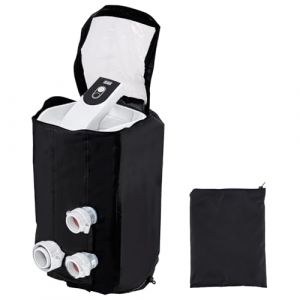 NQEUEPN Housse de Pompe de Chauffage Spa, Imperm&eacute;able Housse de Pompe de Chauffage Spa Tissu Oxford 600D Housse de Pompe Gonflable Compatible avec Plusieurs Marques, Housse Uniquement (Noir) (Jenniy, neuf)