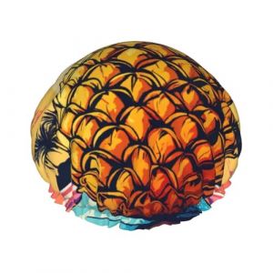 Lunettes de soleil ananas fruits sable plage bonnet de douche réutilisable grand bonnet de douche homme séchage rapide soins cheveux longs courts enfants bain (LJMKER08, neuf)
