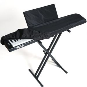 WDEC Housse Anti Poussi&egrave;Re pour Clavier de Piano, Protecteur pour Clavier 88 Touches, avec Housse pour Support de Partitions, Protection Clavier, Housse Extensible 88 Touches pour Clavier de Piano (WDEC, neuf)