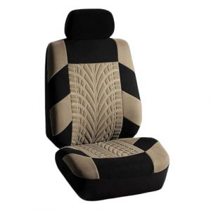 Housses de Siège de Voiture Avant Universelles 1 siège/2 sièges/Ensemble Complet de Housses de siège Auto Couverture de Voiture, 2 Housses de siège Avant, 1 Housse de siège arrière Beige 1 Siège (YOULI FASHION, neuf)