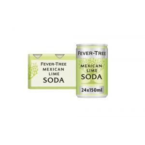 FEVER-TREE Soda Citron vert mexicain 6 x 150 ml (lot de 4, total 24 canettes) (The Marvellous Group, neuf)