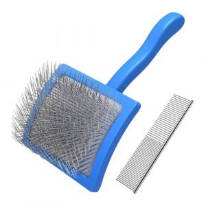 Brosse ergonomique pour animaux de compagnie pour chiens et chats - Pas de pire - Facile à nettoyer - Peigne pour bichon (YUNNIYUEYANG Electronics, neuf)