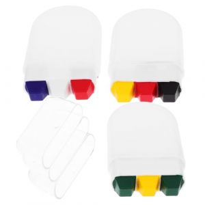 FIXOSHEE Lot de 3 Maquillages Visage aux Couleurs Patriotiques Allemagne Brésil France Kit de Pigments Doux Peau Longue Tenue pour Événements Sportifs et Festivals (Jiingsq, neuf)