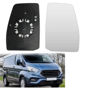 Kamanan Verre de rétroviseur, rétroviseur droit de rechange chauffant, Miroir extérieur pour Transit Custom 2013-2019 (Droite) (radishde, neuf)