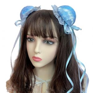 Pince à cheveux en dentelle avec nœud pour cosplay, fête, costume d'Halloween, jeu de rôle, coiffe de soubrette (XINKEJIA, neuf)