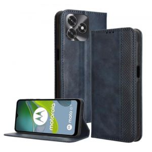 PEIYE Coque pour Honor X5c Plus, &Eacute;tui Flip en Cuir PU, Housse (Cover Case) Antichoc avec Porte-Cartes, Fermeture Magn&eacute;tique, Fonction de Support - Bleu (Zanwon, neuf)