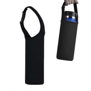 DORKIN Sacs pour bouteilles, Une housse pour bouteille isotherme, housse en caoutchouc n&eacute;opr&egrave;ne, protection antichoc et antichute, adapt&eacute;e &agrave; la randonn&eacute;e, au cyclisme et aux voyages (noir). (IOANA BEST CLOTHES, neuf)