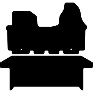 Kovvar Tapis en Caoutchouc Duogrip Compatible avec Renault Trafic 2001-2014 Correspondant &agrave; la Version: 2 | Portes coulissantes Doubles | Empattement Long (Kovvar, neuf)