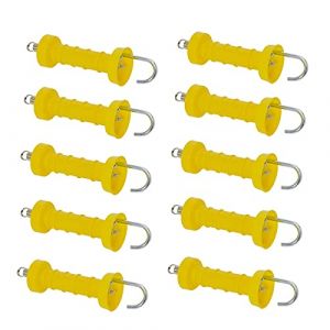 VOSS.farming Poignée de barrière 10 pièces à Ressort de Tension pour clôture électrique de pâturage - Lot de 10 (cloture-electrique-expert, neuf)