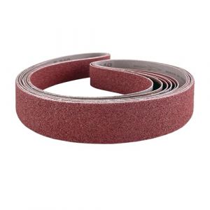 Bande Abrasive 50 x 1000 mm pour bois et m&eacute;taux - Lot de 6 bandes, grains assortis (1x P40, P60, P80, P120, P180, P240) (LE BON ABRASIF, neuf)