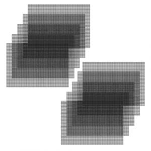 Visxcnu 10 St&uuml;ck grilles carr&eacute;es en Plastique pour Pot de Fleurs, Filet Drainage pour Pot de Fleurs, Tapis Drainage pour Pot de Fleurs, Grille de Drainage pour emp&ecirc;cher la Terre de 30 x 20 cm (pidcassoc, neuf)