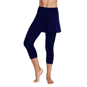 G&eacute;n&eacute;rique Legging Jupe Femme Sportive Tennis Longue Jupe Pantalon Jogging Golf Sport Course a Pied Skapri avec Poche Skort Jupe avec Pantalons 2 en 1 Leggings avec Jupette Legging De Sport Femme (OKrjhu, neuf)