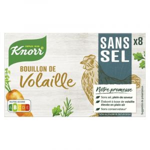 KNORR Bouillon Cubes De Volailles Sans Sel X8 72G - Préparez des plats savoureux sans sel grâce à ces cubes de bouillon - Facile à utiliser pour rehausser le goût de vos recet - Lot De 4 (ViveVers, neuf)