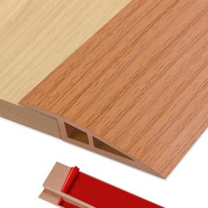 BOYIFEIJIE Barre de Seuil Rattrapage de Niveau, 1M x 7cm Barre de Seuil Multiniveau Adhesive PVC, Seuil de Porte Rattrapage Niveau pour Hauteur du Seuil 15mm ~ 20mm (Chêne Jaune) (Baiyirich, neuf)
