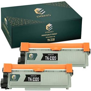 EMBRIIO 2X TN-2320 TN2320 Cartouche Toner Remplacement pour Brother HL-L2300D HL-L2340DW HL-L2360DN HL-L2365DW DCP-L2500D DCP-L2520DW DCP-L2540DN MFC-L2700DW MFC-L2720DW MFC-L2740DW (SOKANA, neuf)