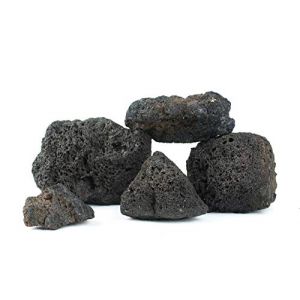 Pierre d'aquarium la Roche Naturel Décoration Lave Volcanique Noire Ensemble de 3kg (DecorTrend, neuf)