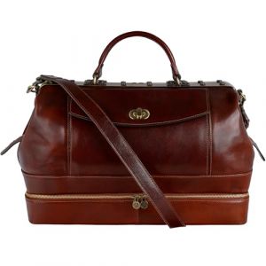 Time Resistance Sacoche de médecin en cuir - Sac vintage marron - Mallette élégante Marron (Time Resistance Official Store, neuf)