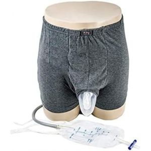 Urinoir masculin, support de pipi d’urinoir, urinoir portable réutilisable pour hommes avec ceinture élastique, sac d'urinoir de collecte avec deux sacs de collecte d'urine de 500 ml,Small (taiyuangewudongfangmaoyiyouxiangongsi, neuf)