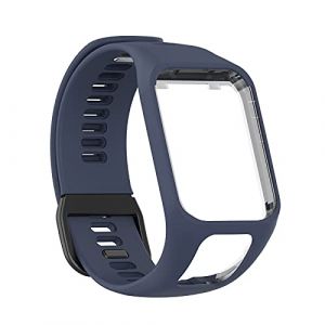 Bracelet de montre pour TomTom Golfer 2/Runner 2/Runner 3, bracelet de rechange pour montre connect&eacute;e TomTom Spark/Adventurer pour homme et femme, 5.5-8.7 inches, Silicone, Pas de gemme (ZZHM, neuf)