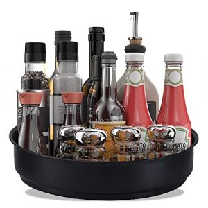 Etagere a Epices Rotative pour la Cuisine,Range Epices Cuisine, &Eacute;tag&egrave;re &agrave; &Eacute;pices Rotative pour Ranger Les &Eacute;pices et Les Bocaux dans Le Garde-Manger, Porte Epice en Acier Inoxydable (PigPigFly, neuf)