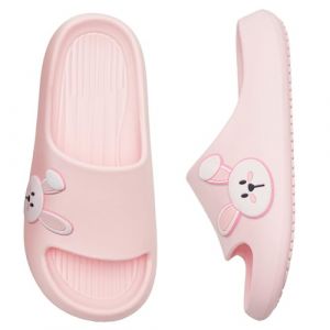 WateLves Claquette Enfant Fille Gar&ccedil;on Chaussons &eacute;t&eacute; Plage Piscine Sandales Enfants Tongs Antid&eacute;Rapantes Pantoufles de Douche(Lapins, 28/29EU) (MingZhaoMaoYi-EU, neuf)