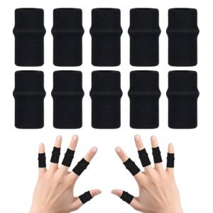 LACHT Protege doigt,10 Pi&egrave;ces Prot&egrave;ge Doigts Elastiques Prot&egrave;ge Doigts Soutien de Compression Bandages de Doigt pour Soulager la Douleur Arthrite (candy27seven, neuf)