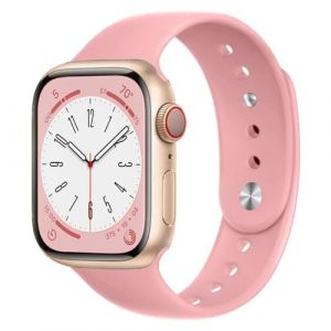 DMVEIMAL pour Bracelet Apple Watch SE 44mm 40mm/Ultra/2 49mm/Serie 7-8-9 45mm 41mm/Serie 6-5-4 40mm 44mm/Serie 3 38mm 42mm Homme/Femme,Sport Bracelet Silicone Doux pour iWatch Serie 2 1 SE-2 (Yunjiantech, neuf)