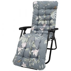 Deuson Coussin de chaise longue, banc antid&eacute;rapant, pour ext&eacute;rieur, jardin, terrasse, plage, chaise longue &agrave; dossier haut (sans chaise) C, 170 x 50 cm (Needtogrow, neuf)
