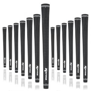 Karma Black Piece Grip Bundle Lot de 13 poign&eacute;es de Golf en Velours Noir de Taille Moyenne (+0,3 cm) Mixte, Midsize (+1/32") (UKS INVESTMENTS, neuf)